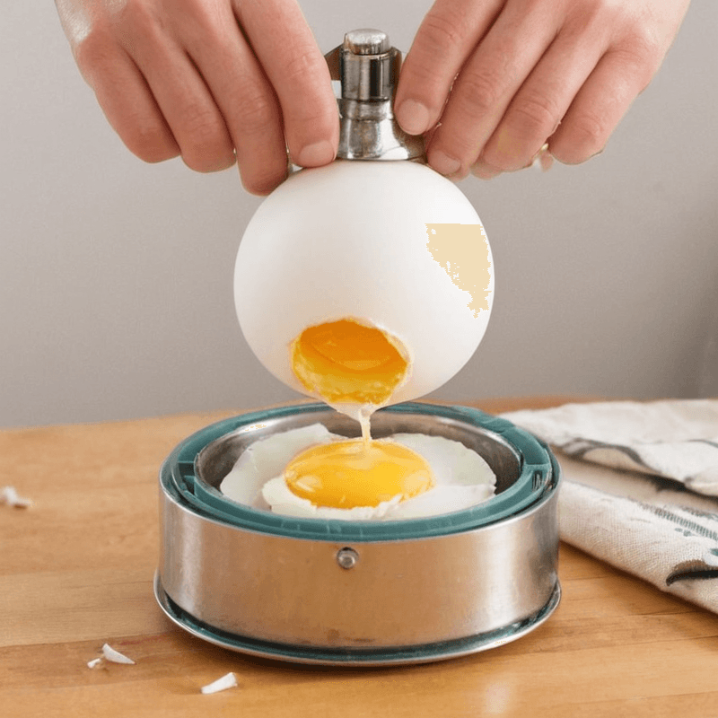 A simple yet innovative device to effortlessly remove eggshells.