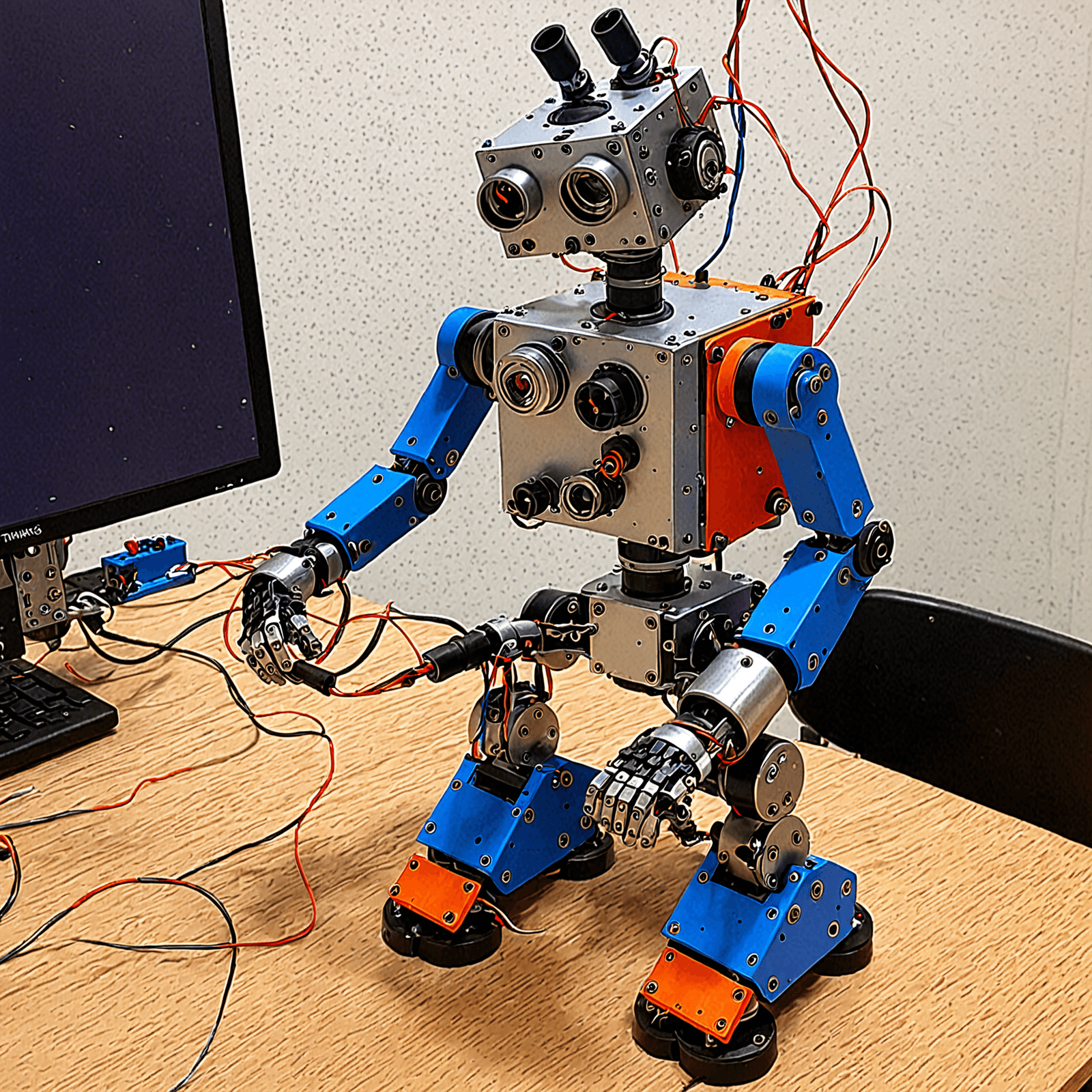 An advanced robot model featuring fully articulated limbs.